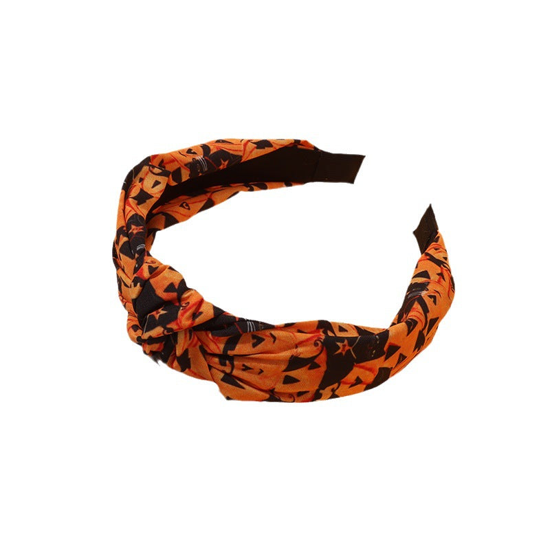 Wholesale Halloween Large Intestine Circle Party Plaid Skull Ghost Festiva Polyesterl Headband